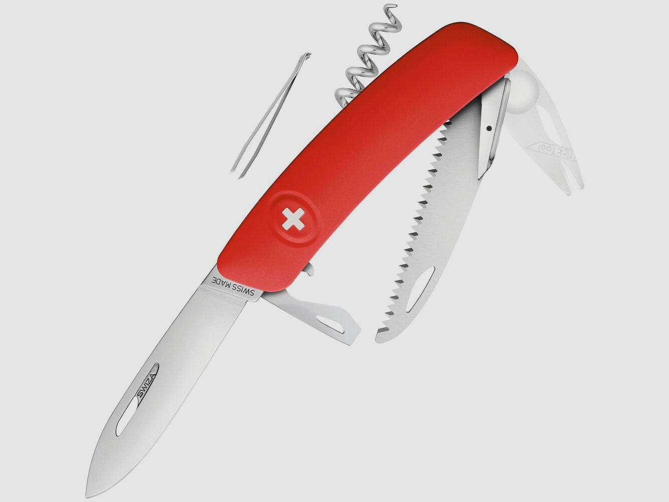 SWIZA Pocket Knife TT05 with Tick Tool, image 1 of 2