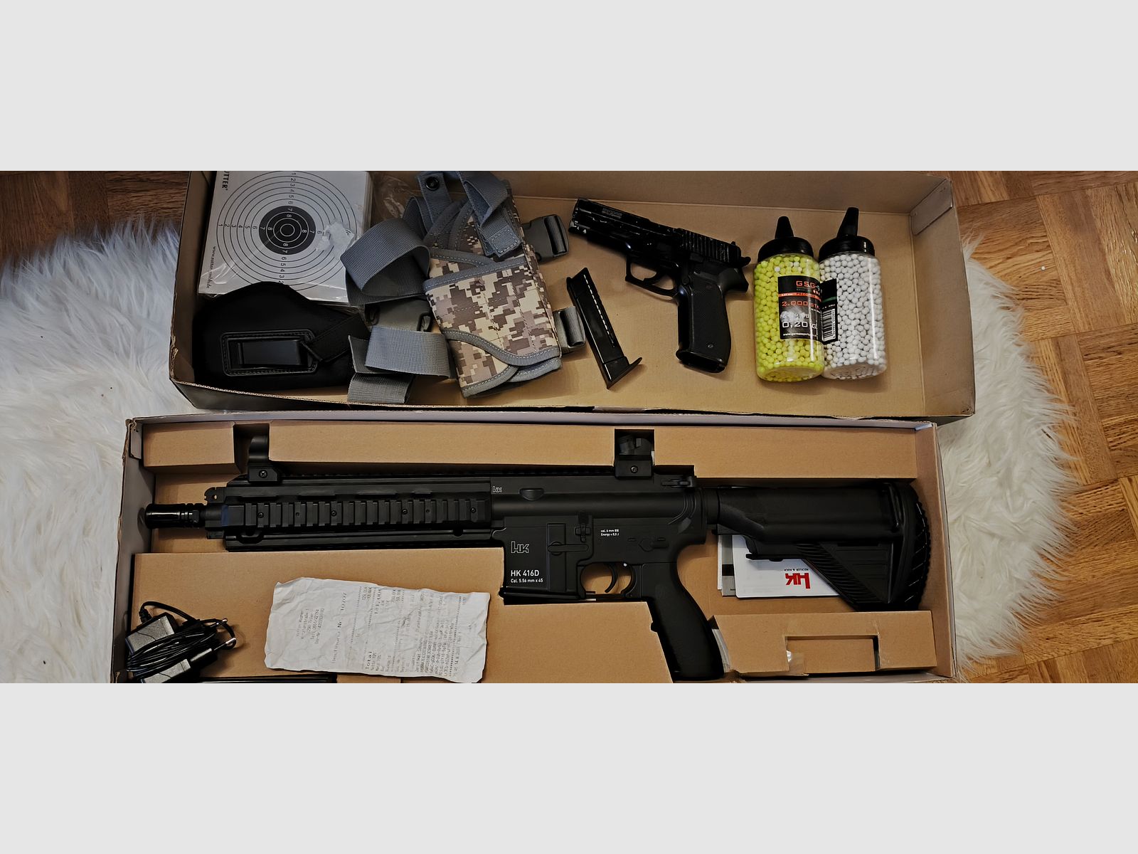 Softair Gewehr und Pistole Set 