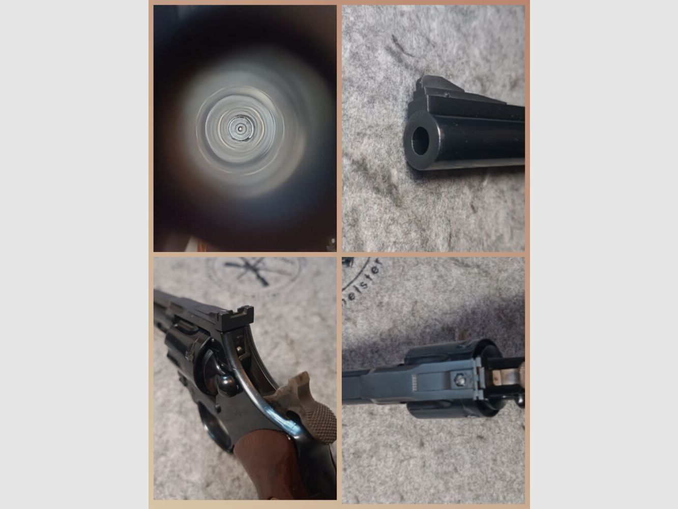 Revolver Colt Trooper Mark III blu + impugnature in legno