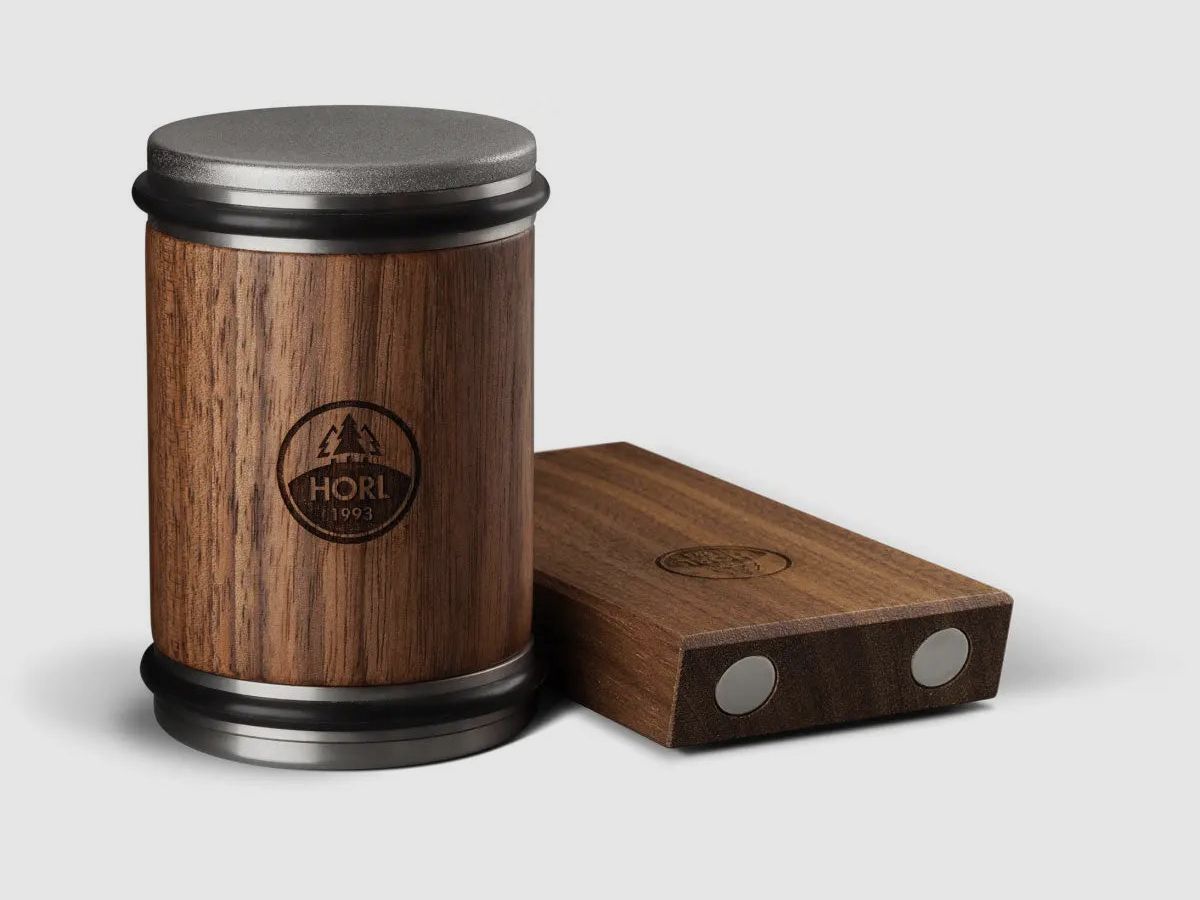 HORL Rollschleifer Nussbaum & Magnetschleiflehre (RSN-SET)