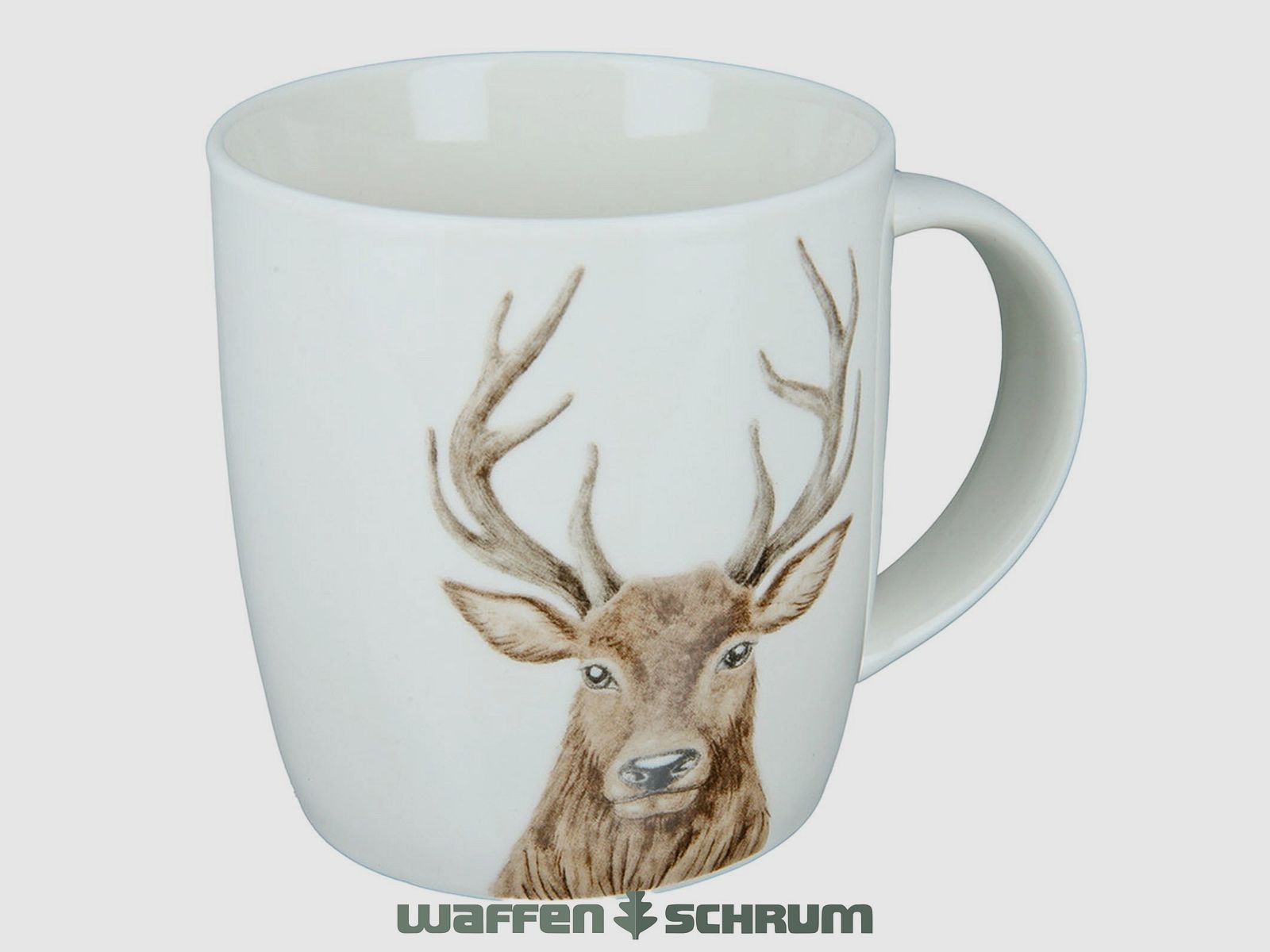 AKAH Porzellantasse Hirschkopf 380ml