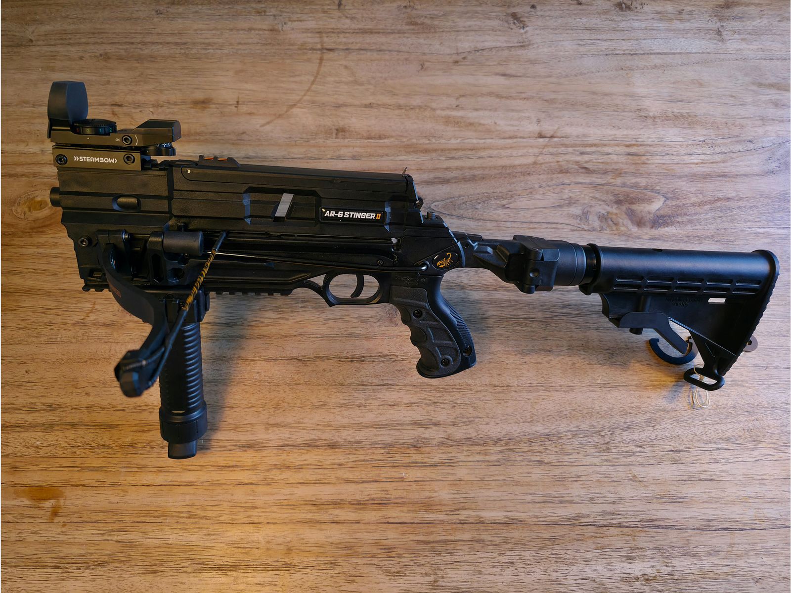 Steambow AR-6 Stinger II Tactical - SET - Viel Zubehör!