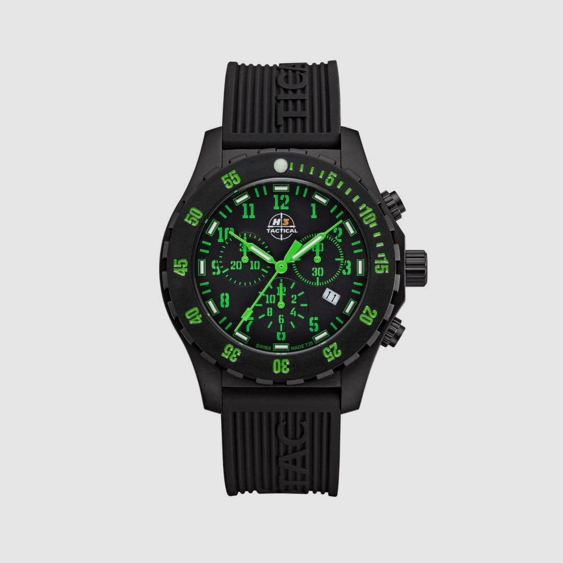H3Tactical Trooper Carbon Green Chronograph H3 Tactical Watch