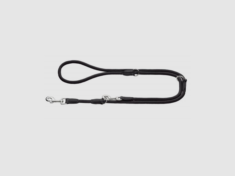 Hunter Verstellbare Führleine Freestyle Schwarz/Tau
                    –                 Breite / Länge: Breite: 10mm / Länge: 200cm