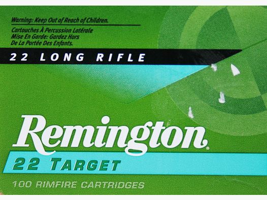 100 Schuss REMINGTON TARGET .22 l.r. lfb | 2,59g 40gr > in praktischer 100er Plastikbox | 1150 fps