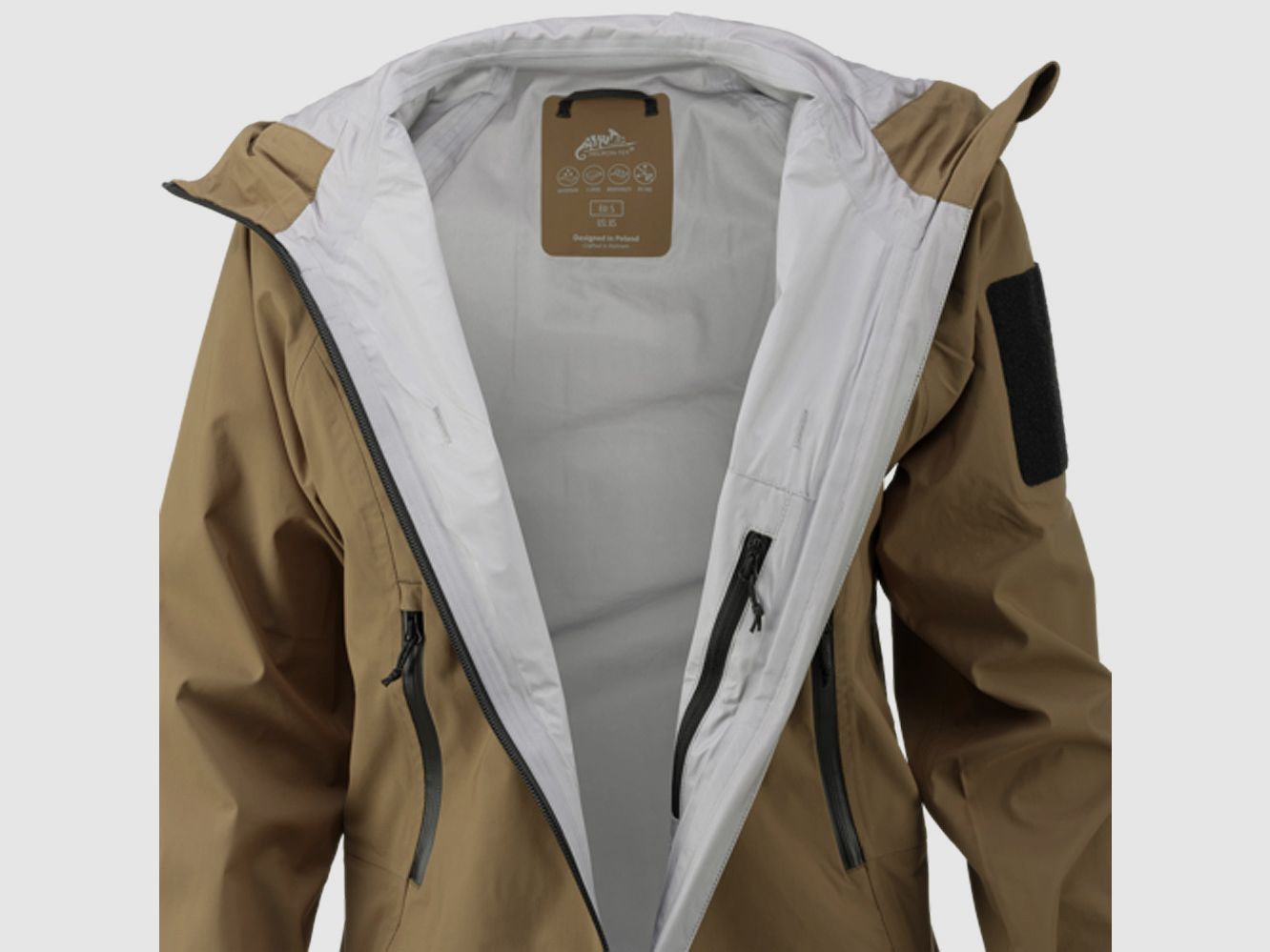 HELIKON-TEX HARDSHELL REGENJACKE SQUALL TorrentStretch COYOTE