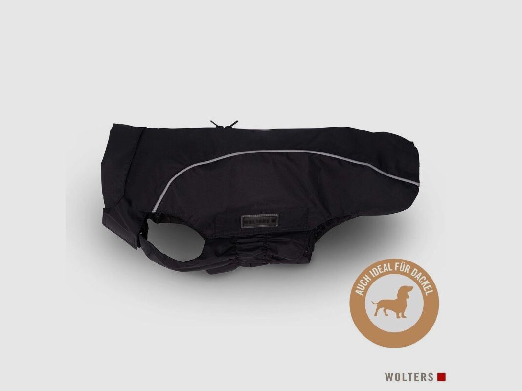 Wolters Regenjacke Easy Rain für Dackel Schwarz