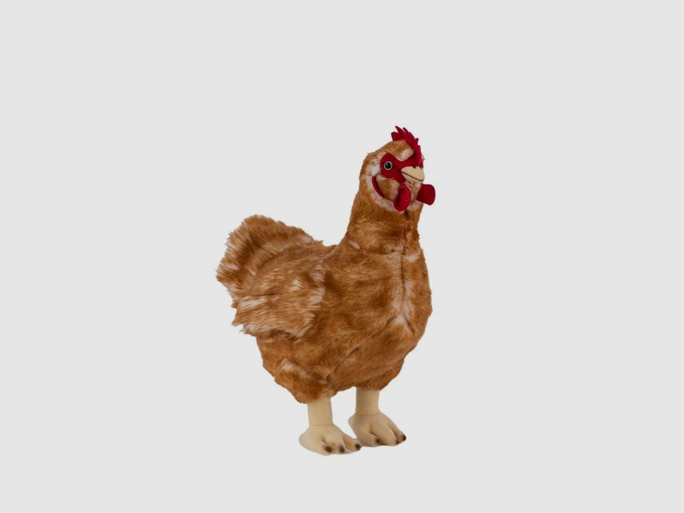 LivingActive Huhn Kuscheltier 33 cm – Weiches Bauernhof-Plüschtier