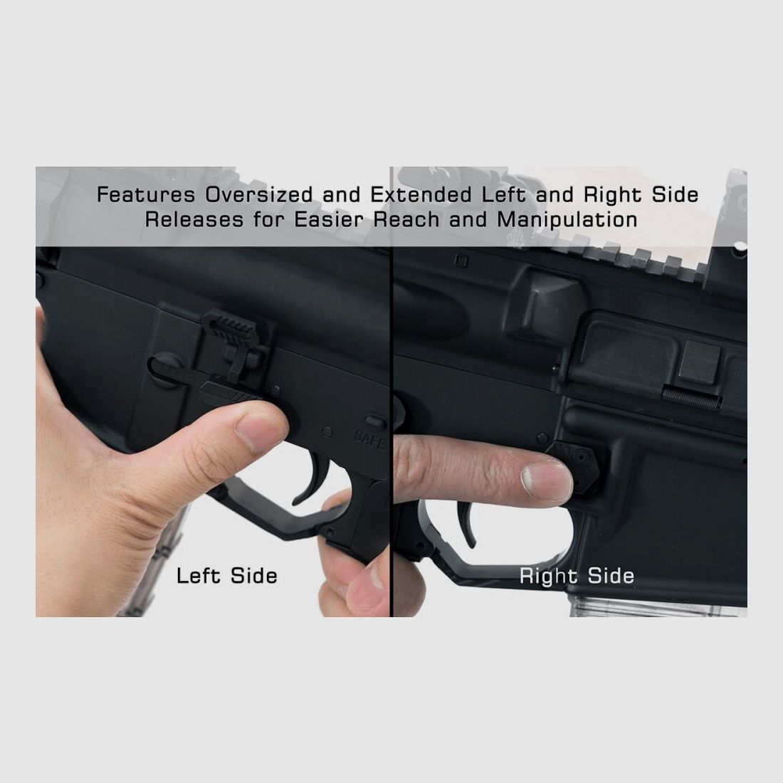 UTG Leapers AR15 Ambidextrous Magazin Release - schwarz
