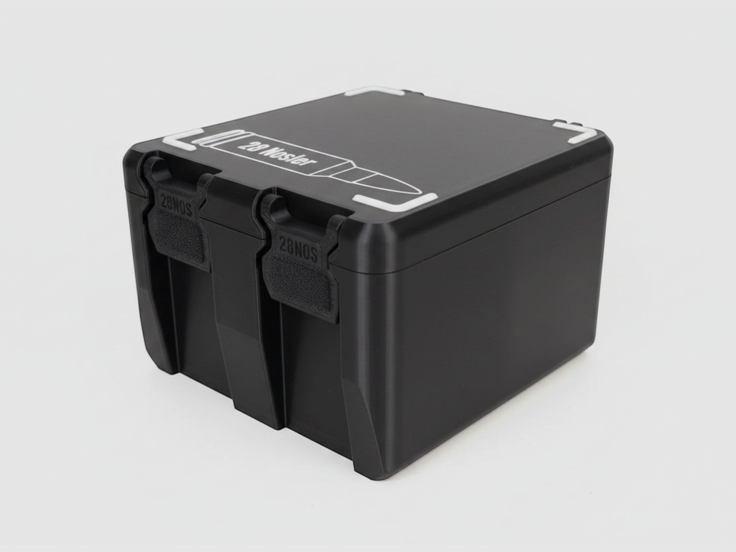 Filamelt Munitionsbox / 28 Nosler / 'Klapp- / Rastdeckel' / Patronenbox, Ammo Box