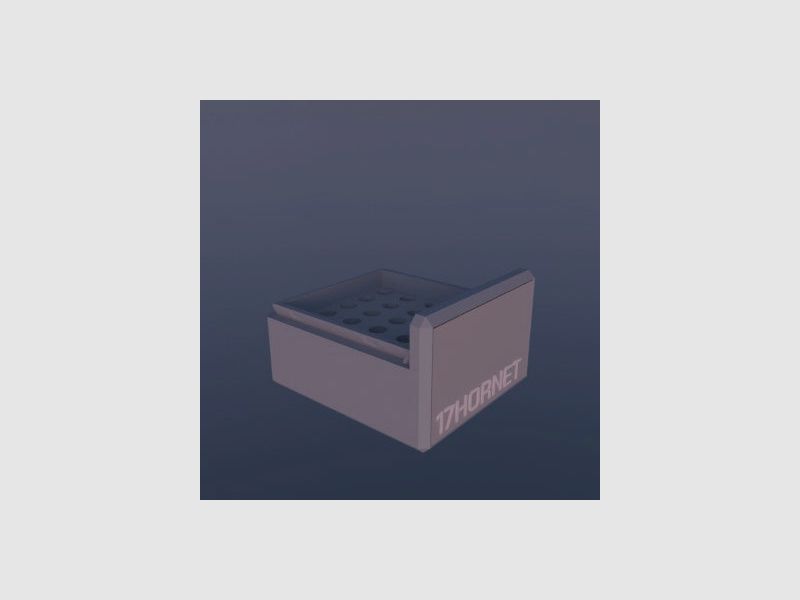 Filamelt Munitionsbox / .17 Hornet / ‘Schiebedeckel’ / Patronenbox, Ammo Box