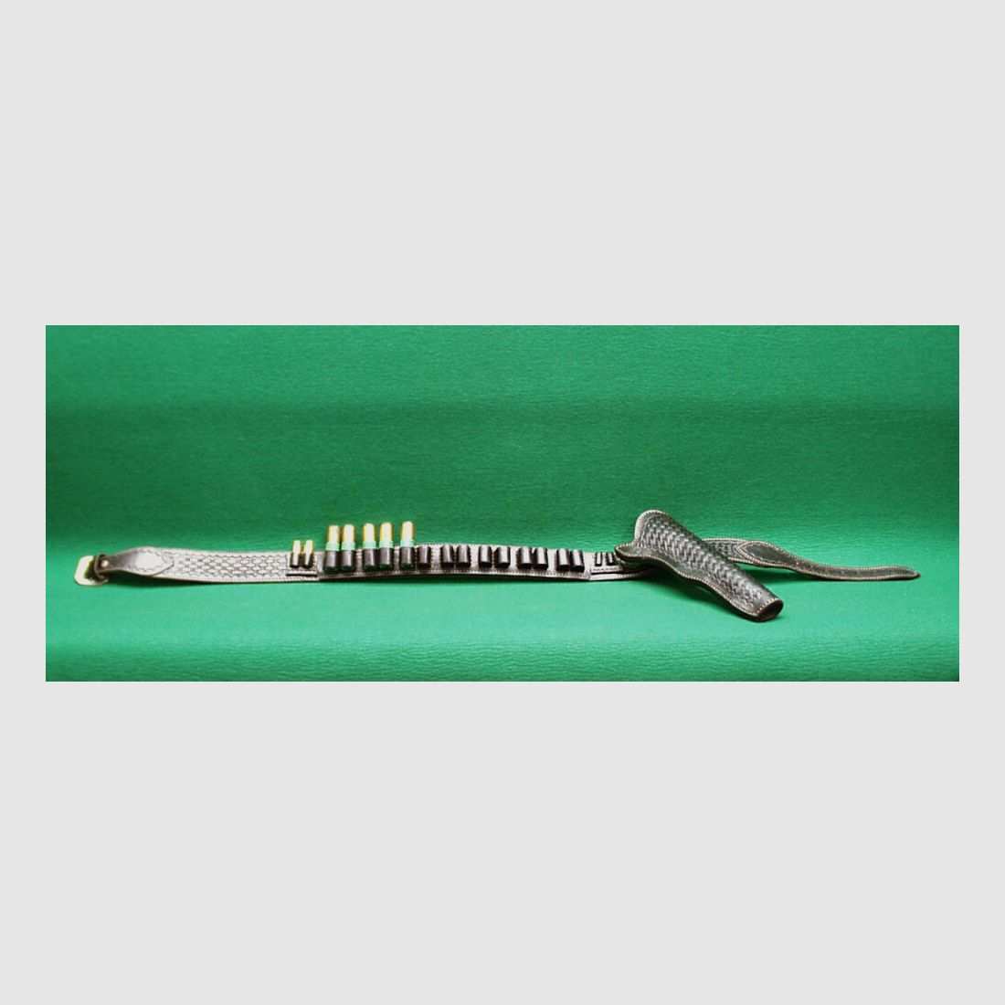 Cintura in pelle su misura, nera, larga 5 cm, immagine 2 di 3