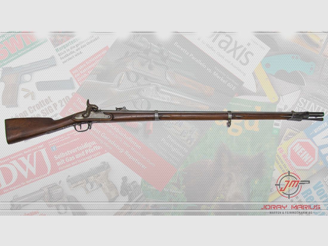 Perkussionsgewehr Ordonnanz 1817/40 XI Militärbezirk