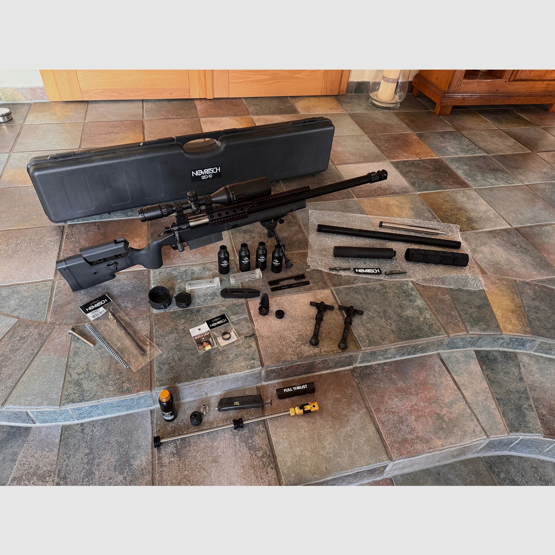 Novritsch SSG10 A2 met tuning en veel accessoires