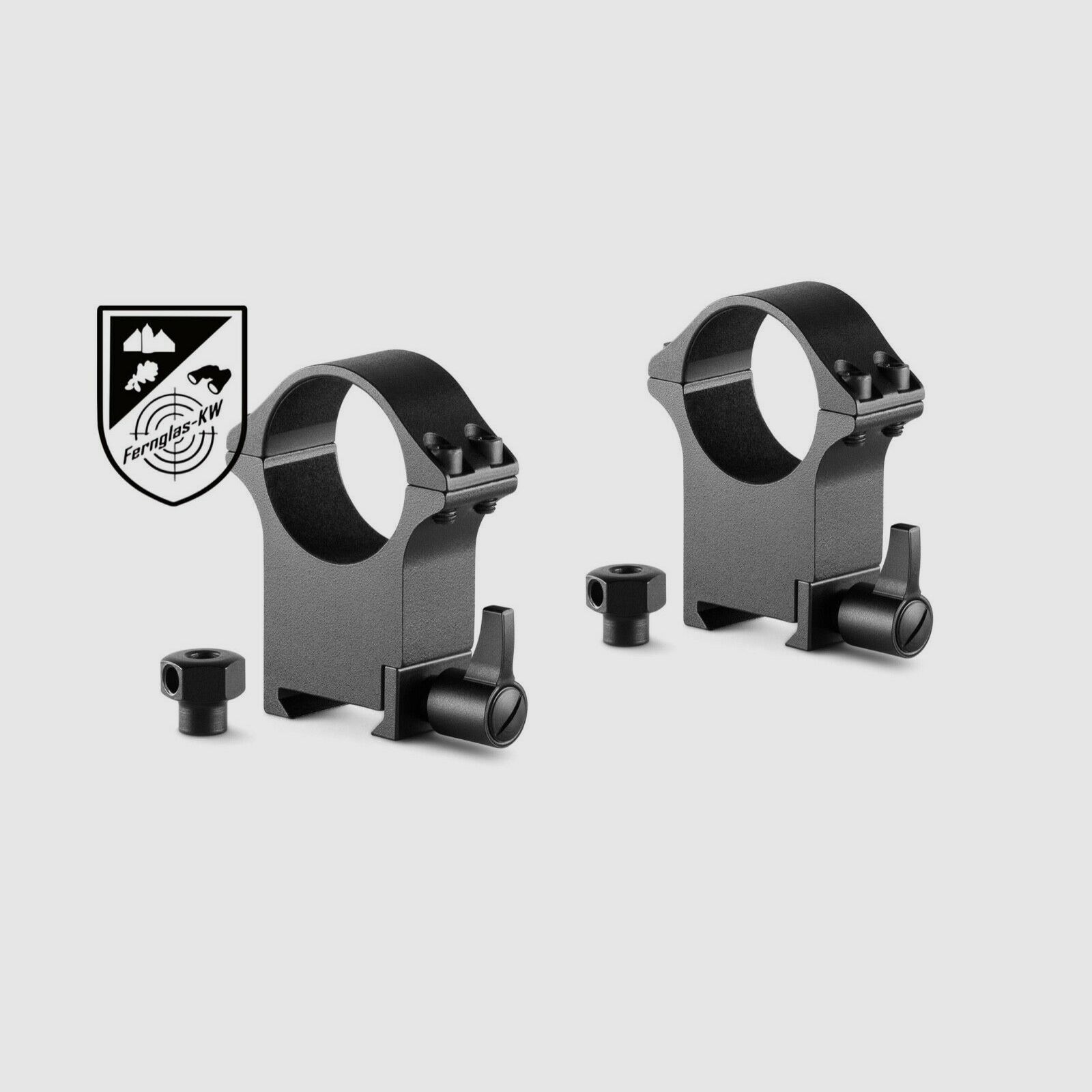 HAWKE 23108 Professional Steel Ring Mounts Weaver 30mm Extra High 60mm Quick Release
