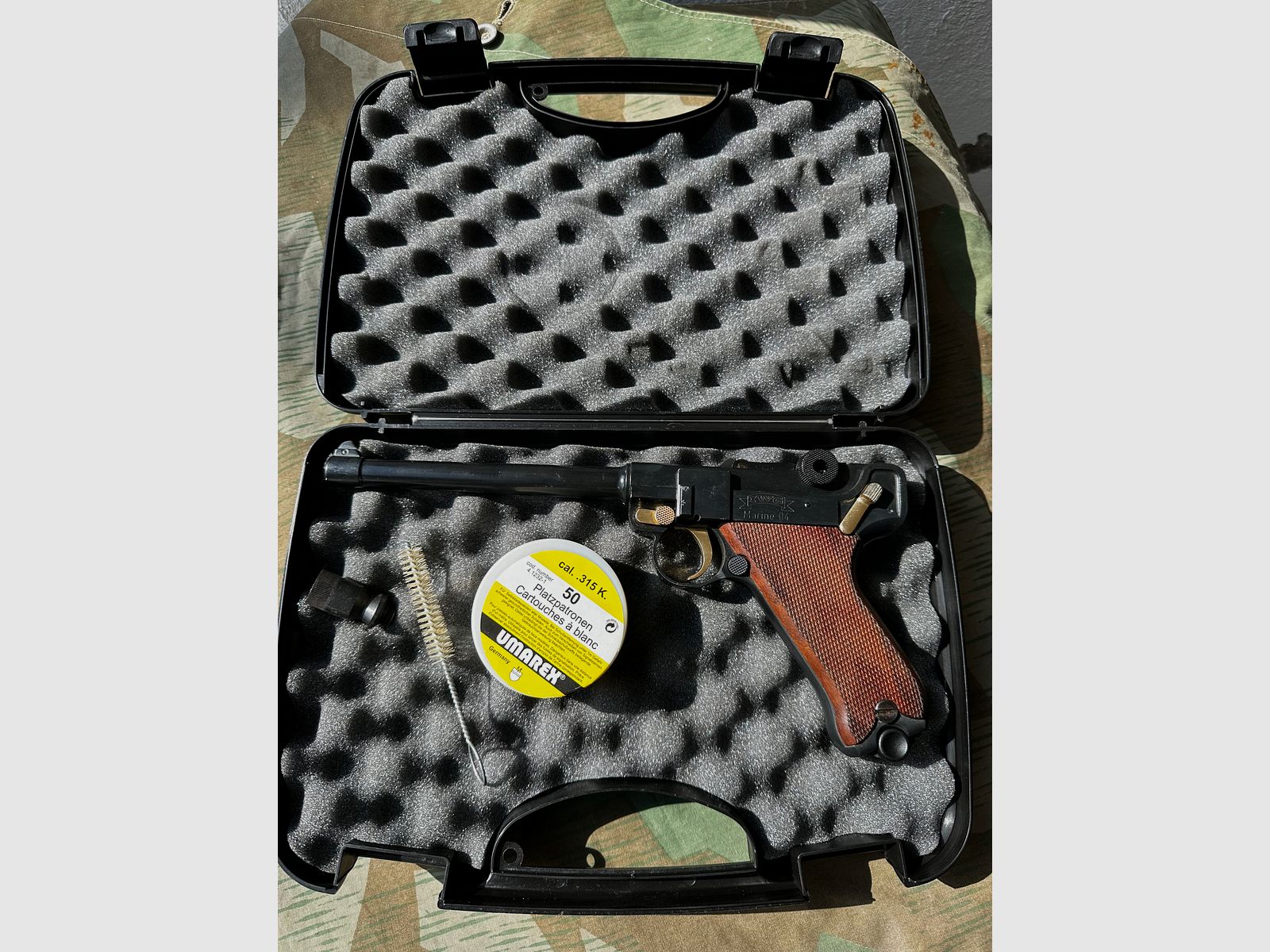 Luger 04 Marinepistole 1. Weltkrieg 8mm gas pistol, imagen 1 de 8