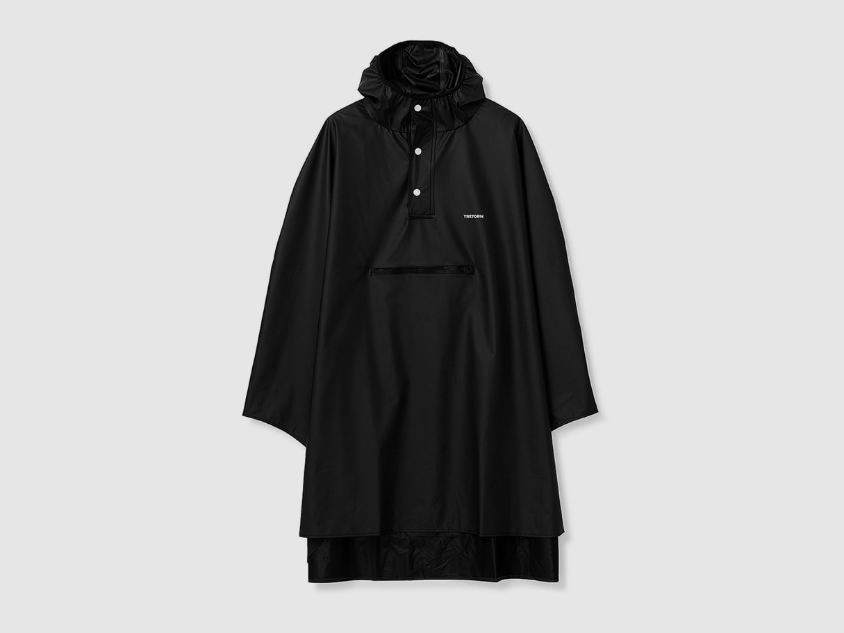 Tretorn PU Light Poncho Impermeabile Nero