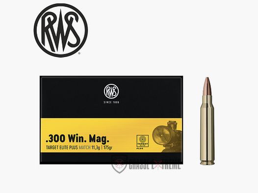 20 Munitions RWS cal 300 Win 175gr Target Elite Plus Match
