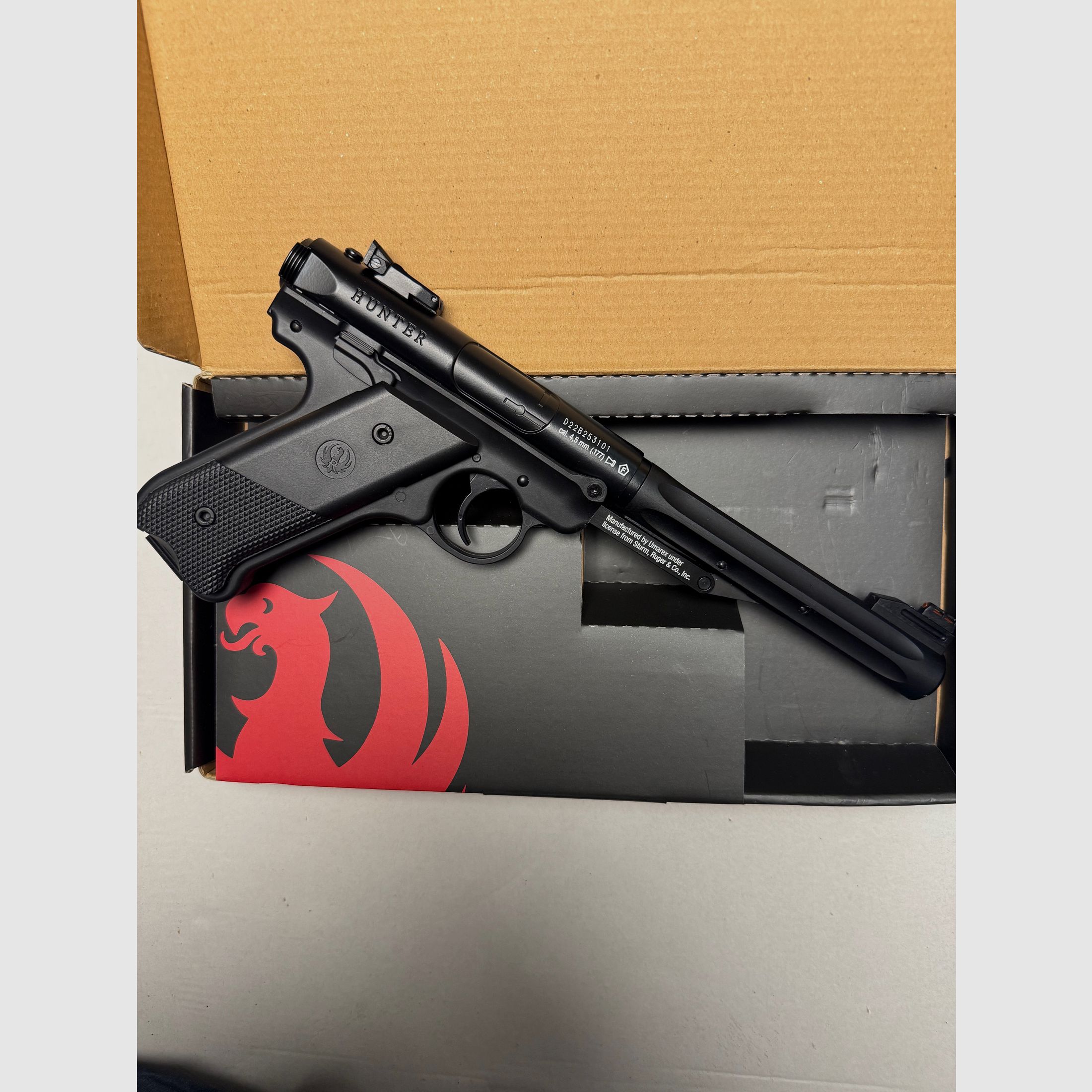 Air pressure pistol Ruger Mark 4 in 4.5mm