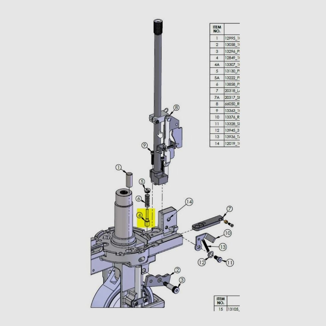 Dillon 1050/1100 Primer Punch - Small