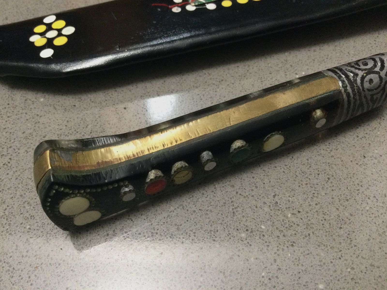 Knife Old, Tartar style, Crimea, very beautiful collector's item.