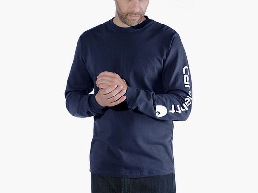Carhartt Long Sleeve T-Shirt Men Navy XXL