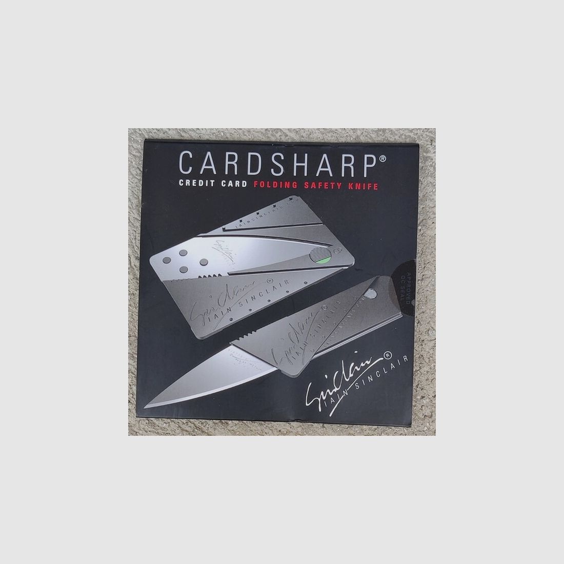 Orginal Utility Knife Cardsharp 2 Card Sharp Knife Pocket Knife Credi TCard Sinclair – Blank