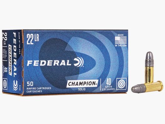 Federal Champion Training .22 LR 40GR LRN 500 cartucce