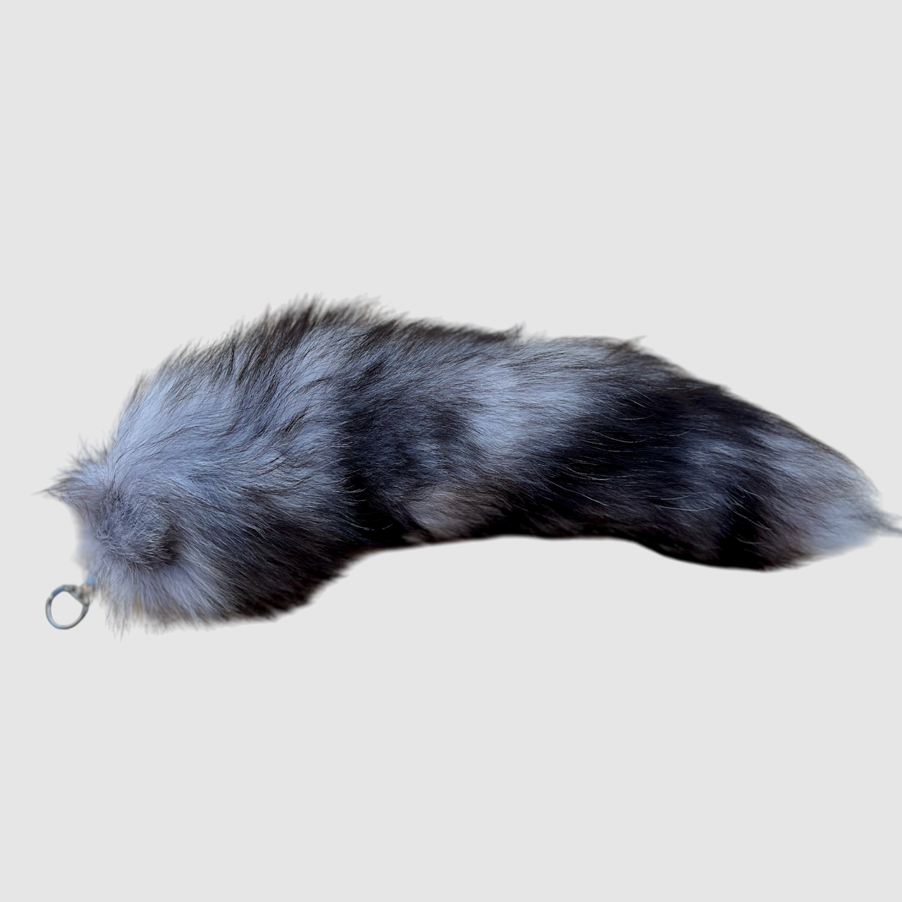 Actual blue fox tail with keychain, image 1 of 3