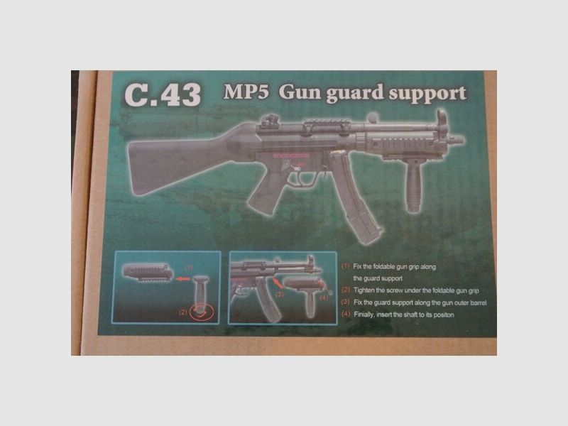 Cyma MP5 Gun Support Handguard w/ Foregrip Rail Frontset AEG Airsoft Softair 6mm