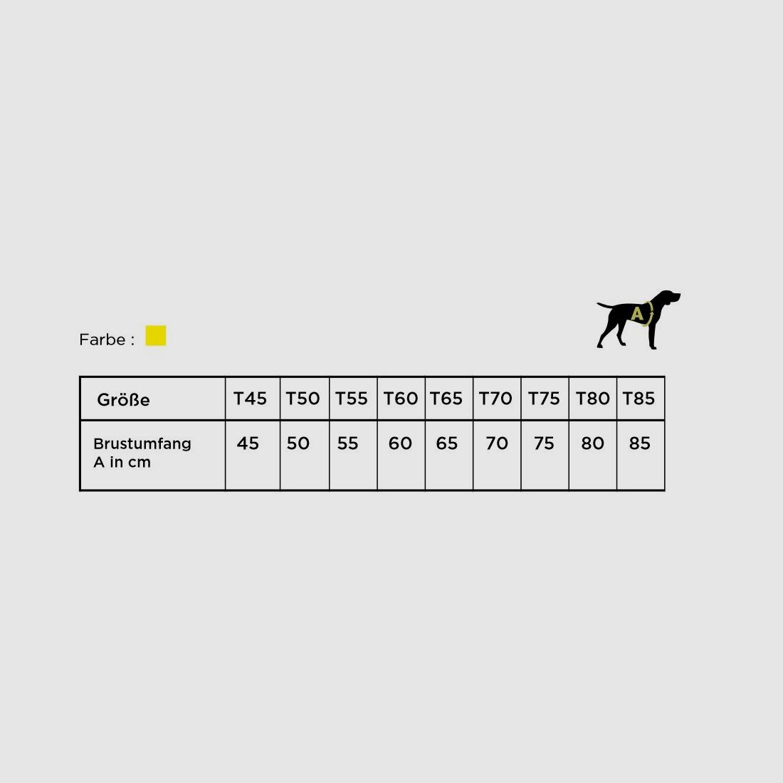 Canihunt Hundeschutzweste Protect PRO CANO 80cm Signalgelb