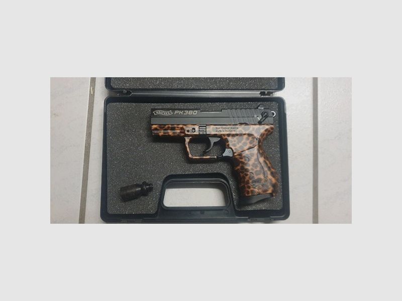 Walther Umarex PK380 Cheetah Schreckschuss SRS Gas 9mm PAK Pistole
