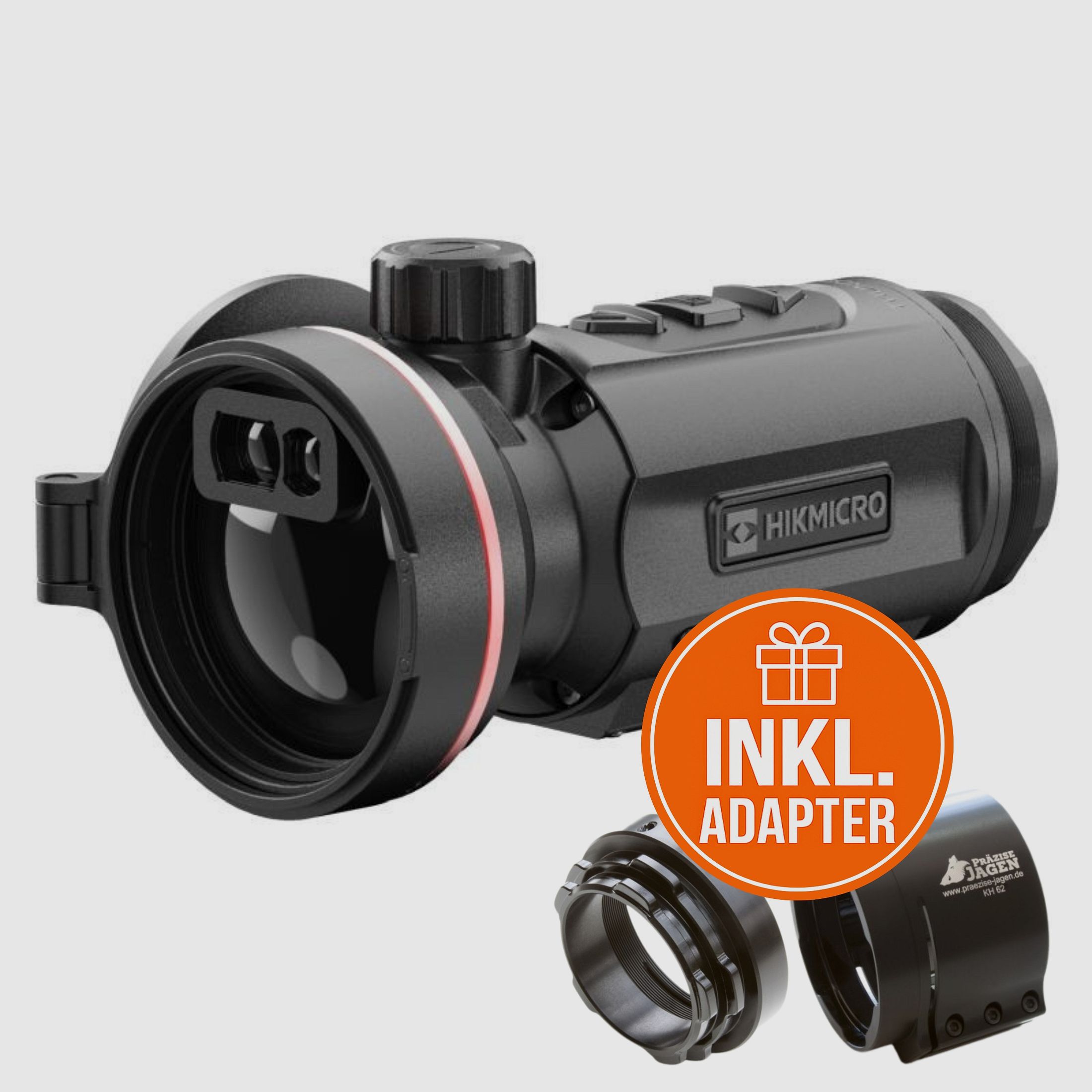 HIKMICRO Clip-On Thunder TQ50CL 3.0 Pacchetto Completo incluso Adattatore