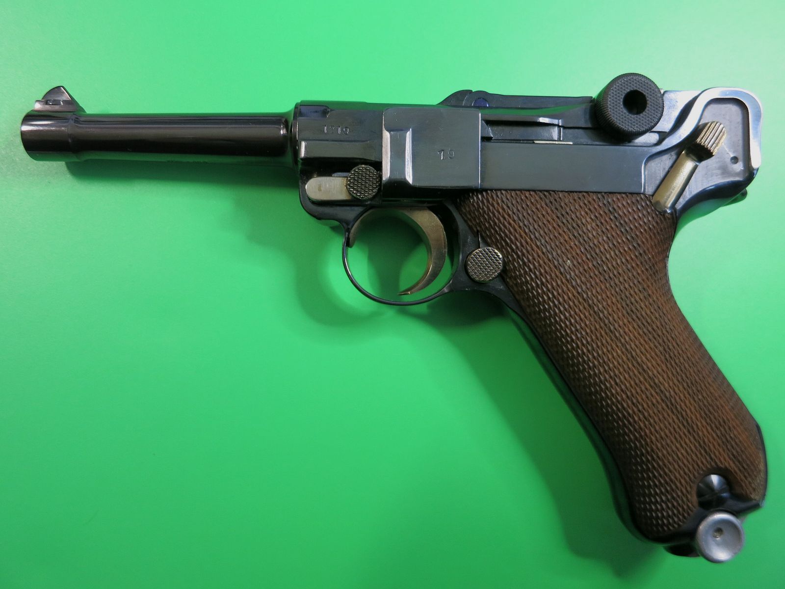 Mauser Oberndorf S/42 1937, Pistole 08 P08, 9 mm Luger, nummerngleich + perfekt!     #75