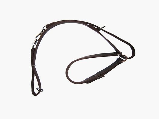 Heim Correa de perro – con collar normal (cuero 35 cm marrón. Ancho 20 mm)