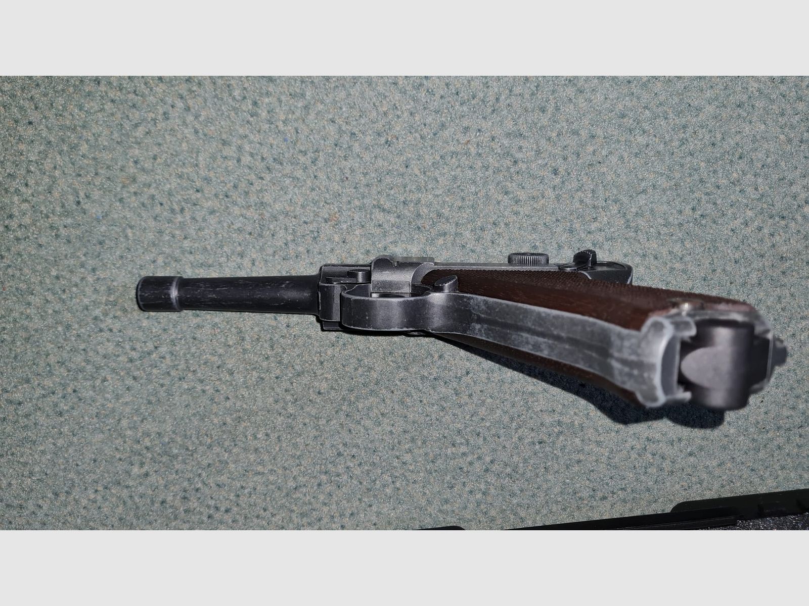 ME Model P08 Parabellum blank firing pistol 9 mm P.A.K. antique finish