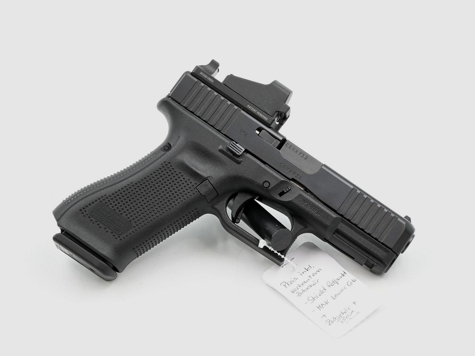 Pistole Glock 45 Gen5, 9×19, MAK-Montage, Reflexvisier Shield SMS, Bild 2 von 2