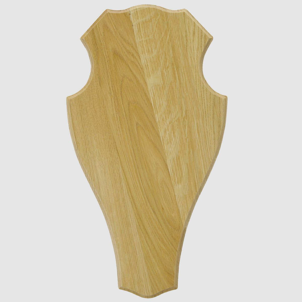 Eurohunt Geweihbrett 52x26cm Eiche - Hell - Rund