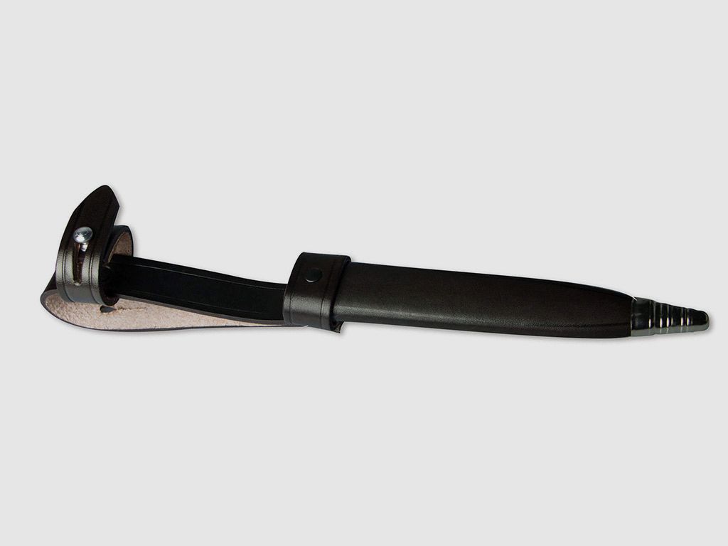Dolch BĂ¶ker Grabendolch Stahl C75 Stahl KlingenlĂ¤nge 14,4 cm Walnussholz Griff inklusive Lederscheide (P18)