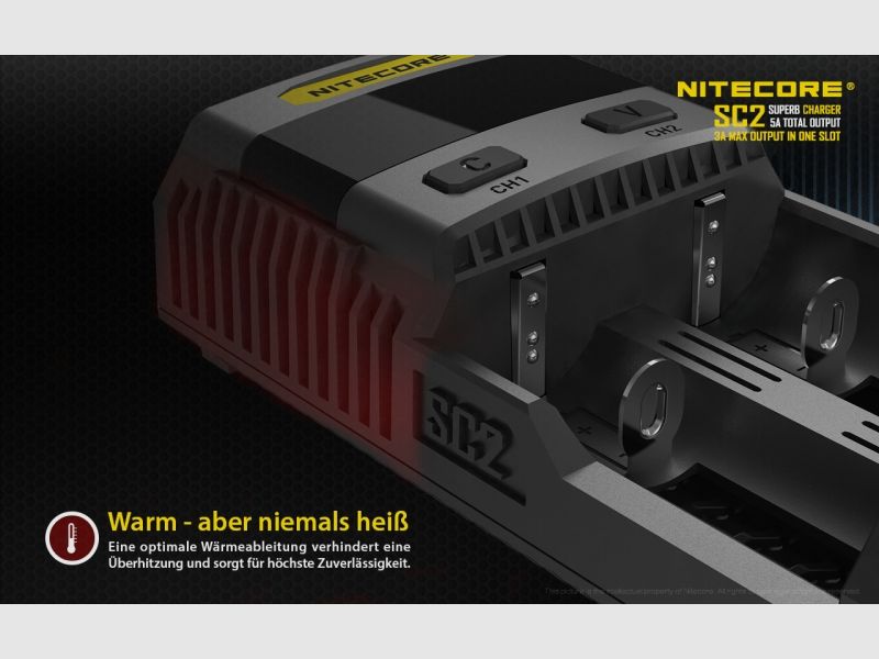 Nitecore SC2 3A Szybka ładowarka