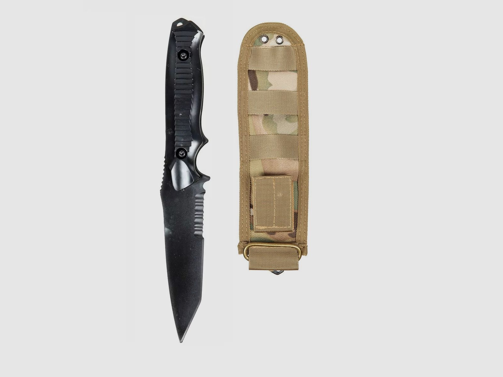 Cuchillo de entrenamiento ACM TD202 con funda - MC/Negro/negro