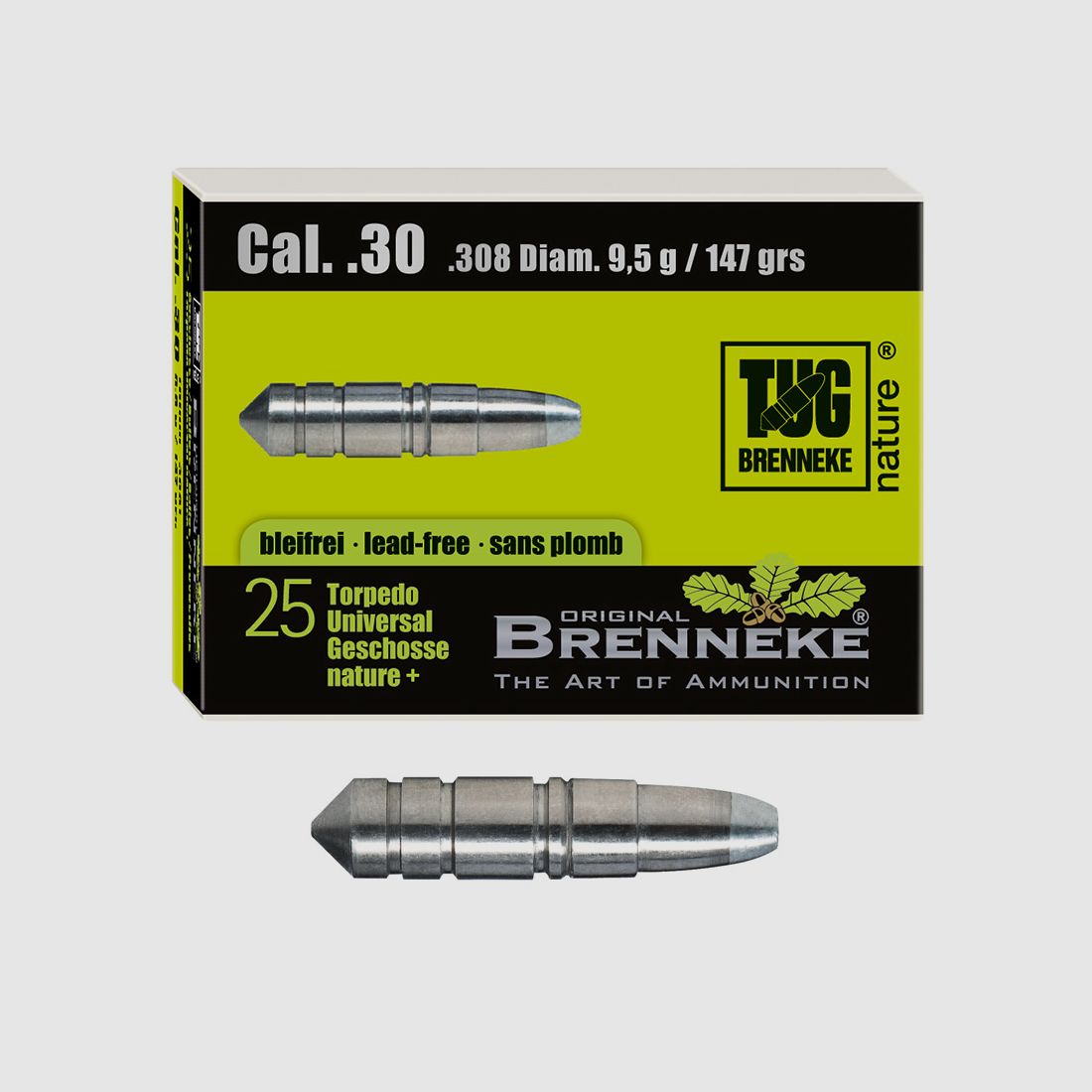 Brenneke bullet .30 (.308) TUG nature+ 9.5g / 147grs 25 pieces
