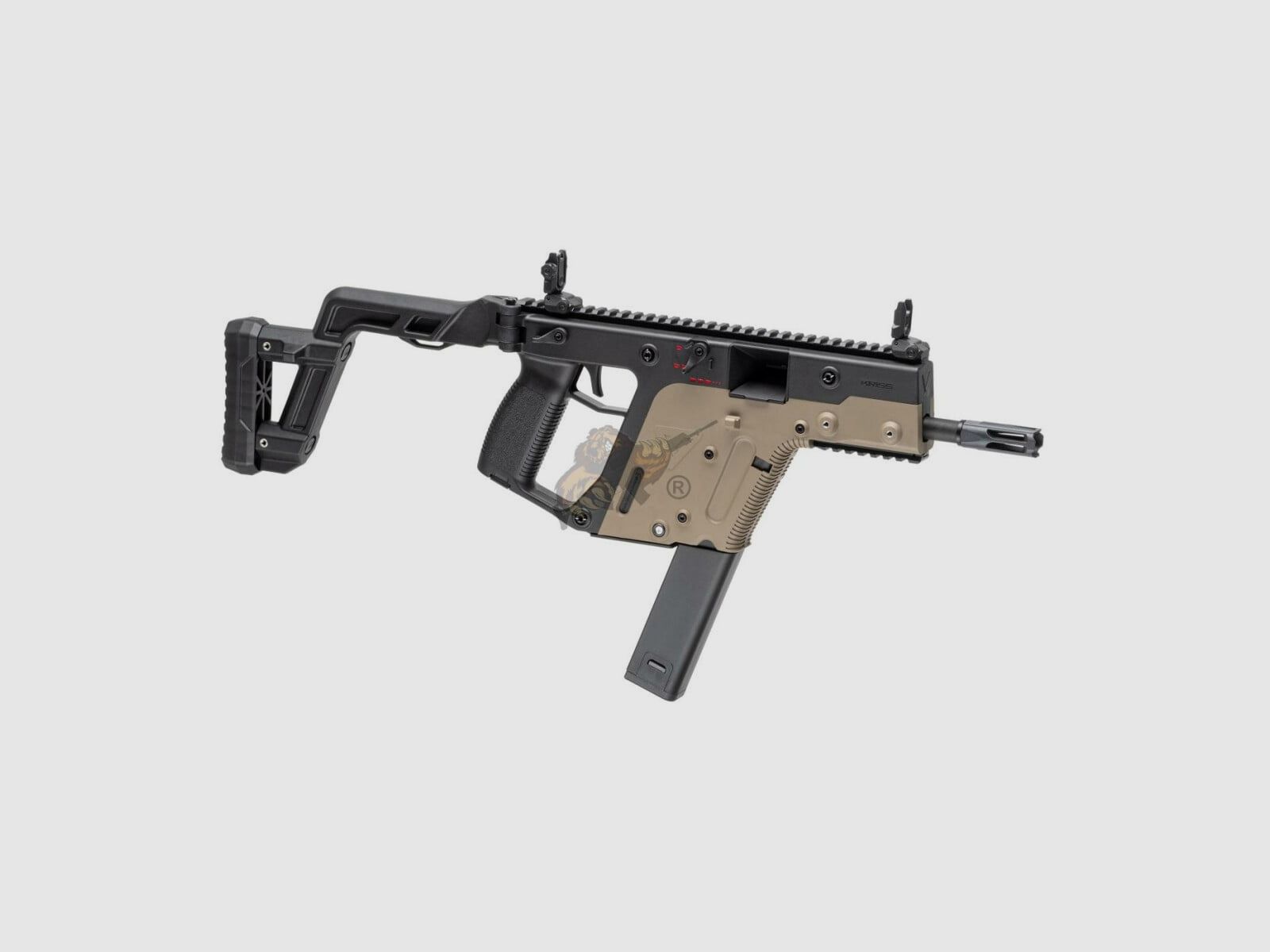 Kriss Vector V2 Airsoft en Duet Tone Noir / Tan - max. 0,5 Joule (Krytac)