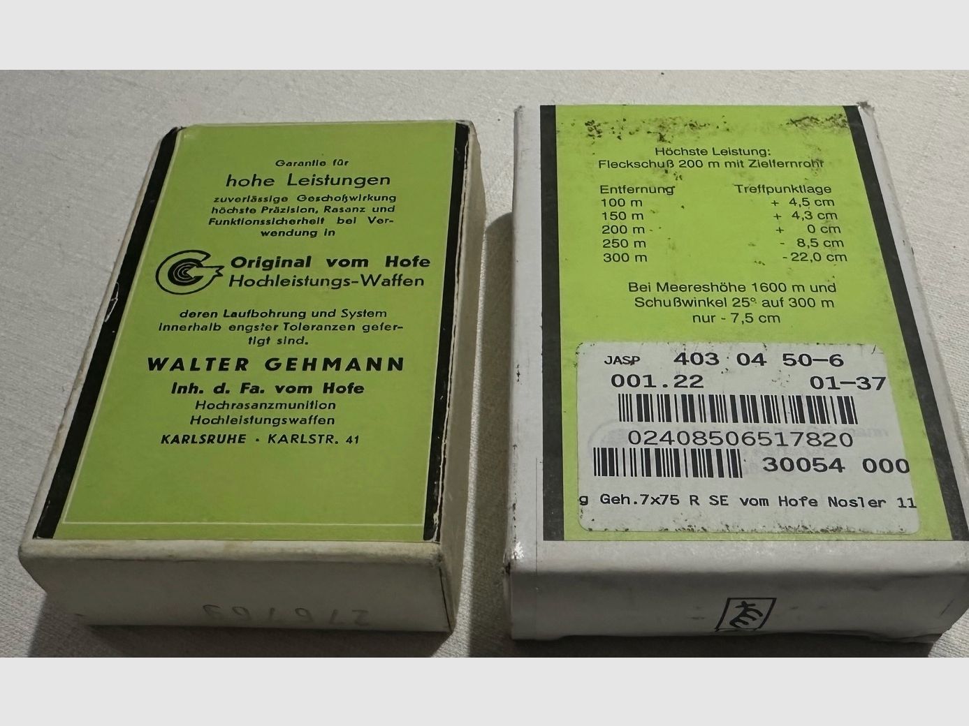 10 schoten 7 x 75 R van Hofe Spezial Express