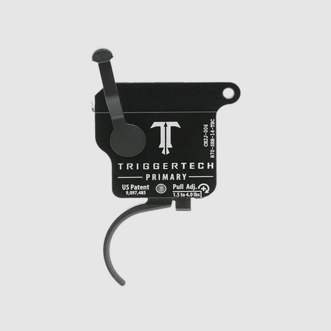 TRIGGERTECH Rem700 Primary – Right – Bolt release – Traditional Curved (PVD Black), image 1 of 4