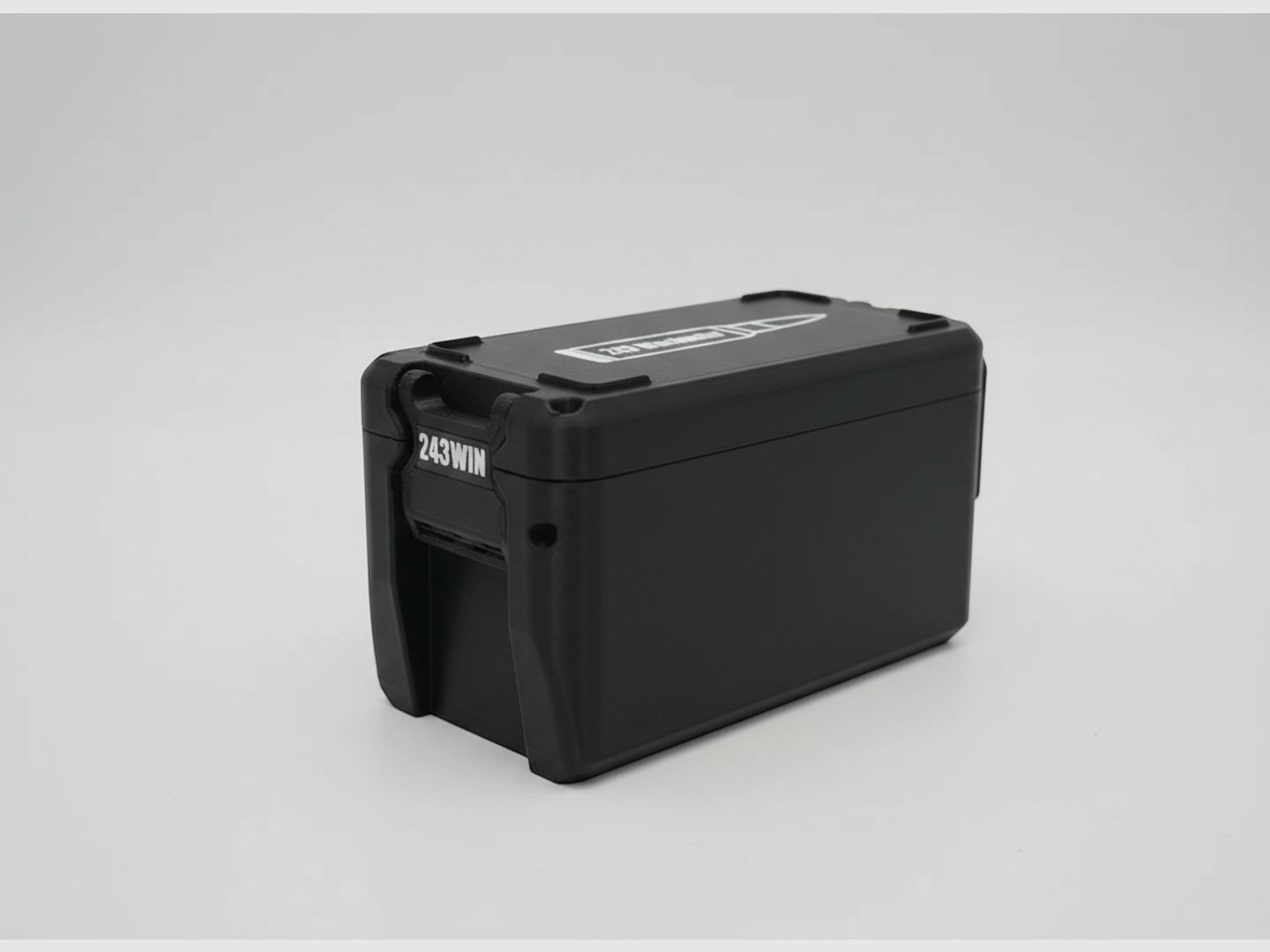 Filamelt Munitionsbox / 243 Winchester / 'Klapp- / Rastdeckel' / Patronenbox, Ammo Box