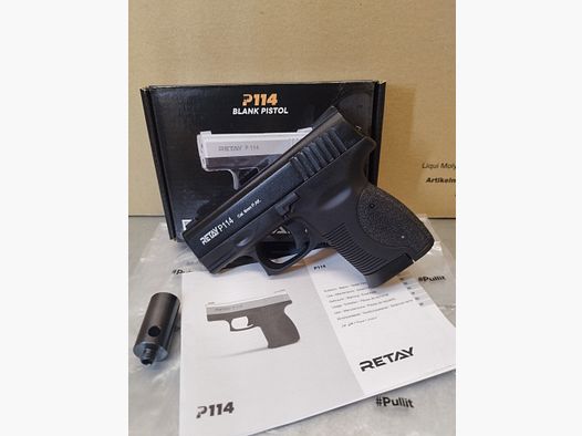 Retay P114 Pistolet alarmowy 9mm P.A.K oksydowany !!Nowa broń!!