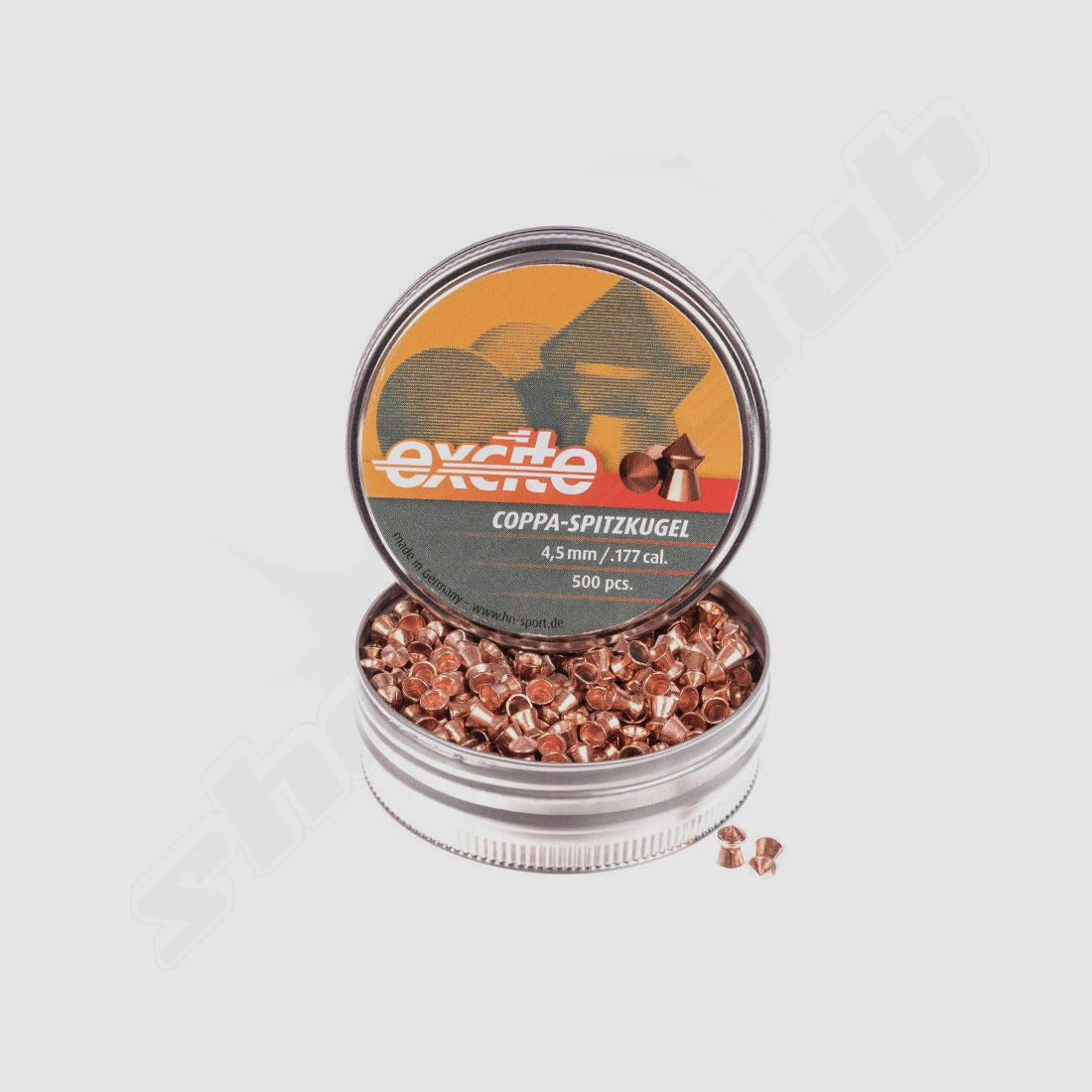 H&N Coppa Spitzkugeln Diabolos 4,5mm / 0,49 g / 500 Stk, Bild 1 von 2