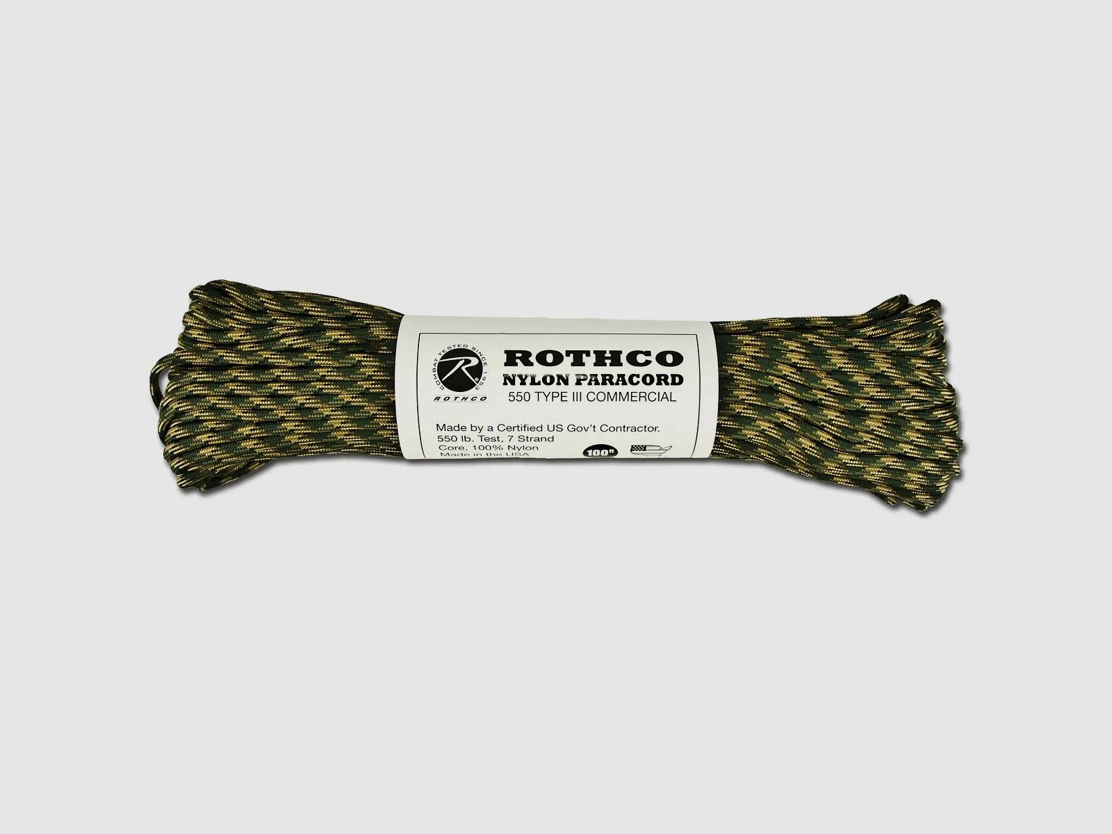 Rothco Rothco Paracord Nylon Type III 550 lbs - 30 Meter / Woodland