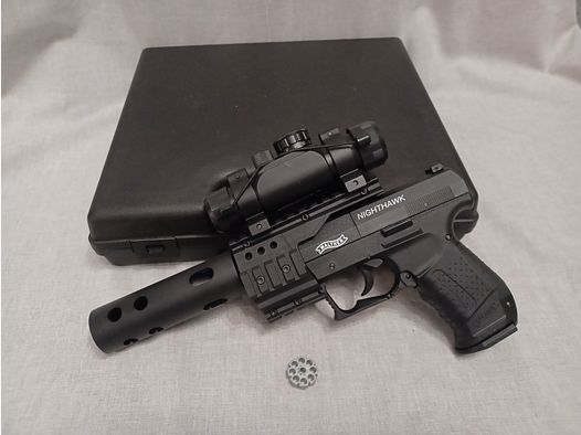Walther Nichthawk / 4,5 mm Diabolo / CO2 / Pistole / OVP (90)